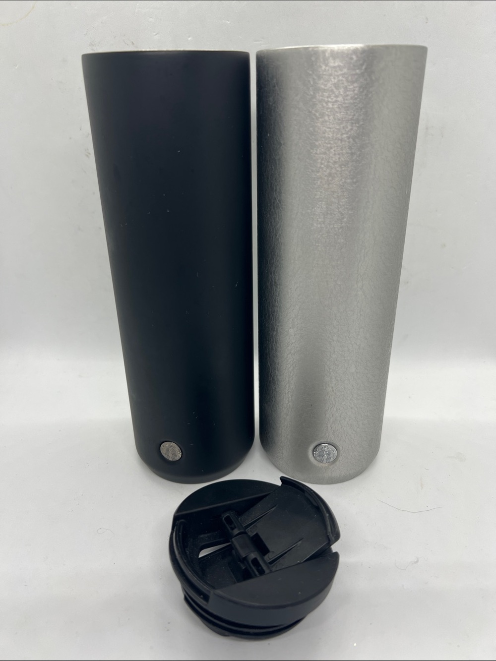 Starbucks Coffee Stainless Steel Water Tumbler Travel Cups Lot of 2 Preowned